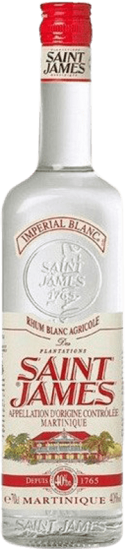 24,95 € 送料無料 | ラム Plantations Saint James Blanc マルティニーク ボトル 1 L