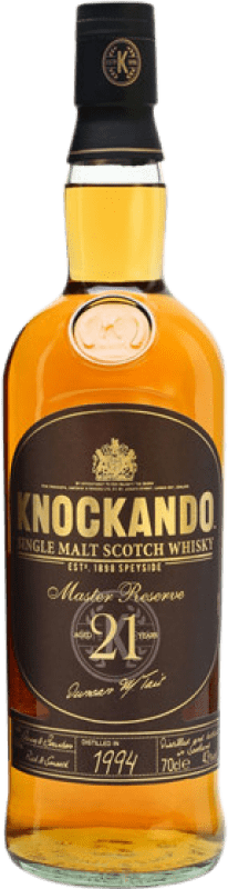 125,95 € Envio grátis | Whisky Single Malt Knockando Master Reserva Reino Unido 21 Anos Garrafa 70 cl