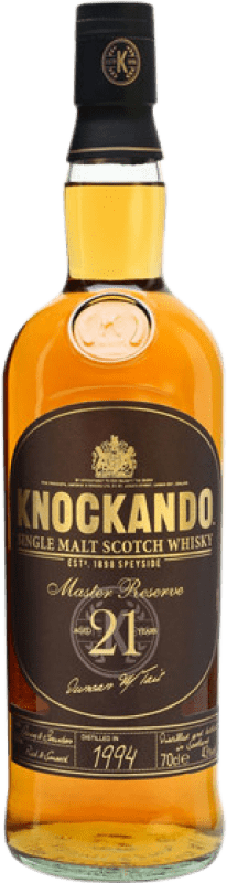 85,95 € Free Shipping | Whisky Single Malt Knockando Master Reserve United Kingdom 21 Years Bottle 70 cl