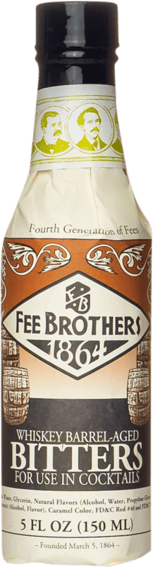 31,95 € 送料無料 | シュナップ Fee Brothers Bitter Whiskey Barrel-Aged アメリカ 小型ボトル 15 cl