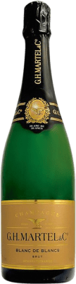 61,95 € 送料無料 | 白スパークリングワイン G.H. Martel Blanc de Blancs A.O.C. Champagne シャンパン フランス Chardonnay ボトル 75 cl