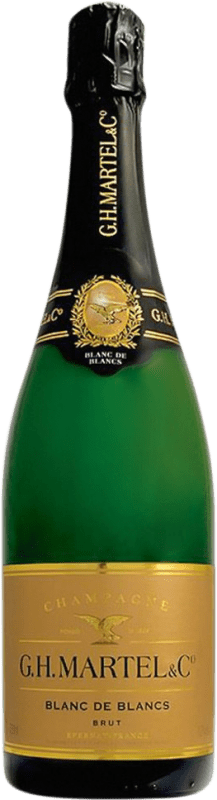 63,95 € Envio grátis | Espumante branco G.H. Martel Blanc de Blancs A.O.C. Champagne Champagne França Chardonnay Garrafa 75 cl