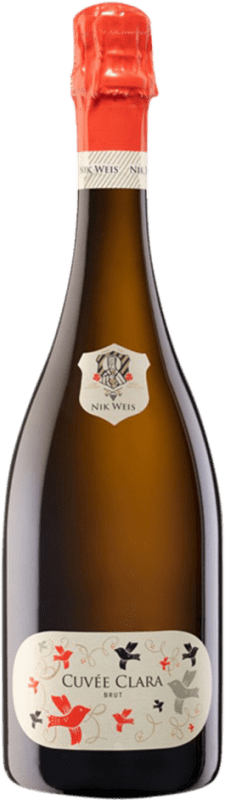 26,95 € Envío gratis | Espumoso blanco St. Urbans-Hof Nik Weis Cuvée Clara Sekt Q.b.A. Mosel Mosel Alemania Pinot Negro, Chardonnay, Riesling Botella 75 cl