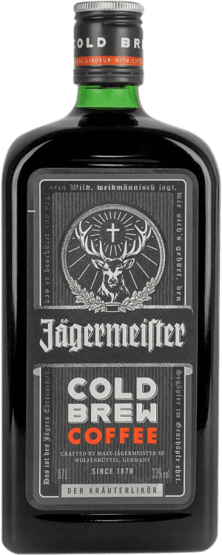 19,95 € Free Shipping | Herbal liqueur Mast Jägermeister Cold Brew Coffee Germany Bottle 70 cl