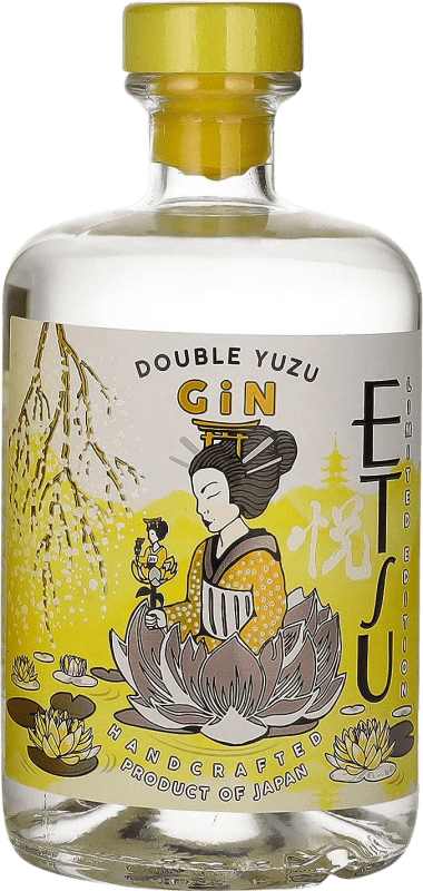 52,95 € Free Shipping | Gin Asahikawa Etsu Double Yuzu Japan Bottle 70 cl