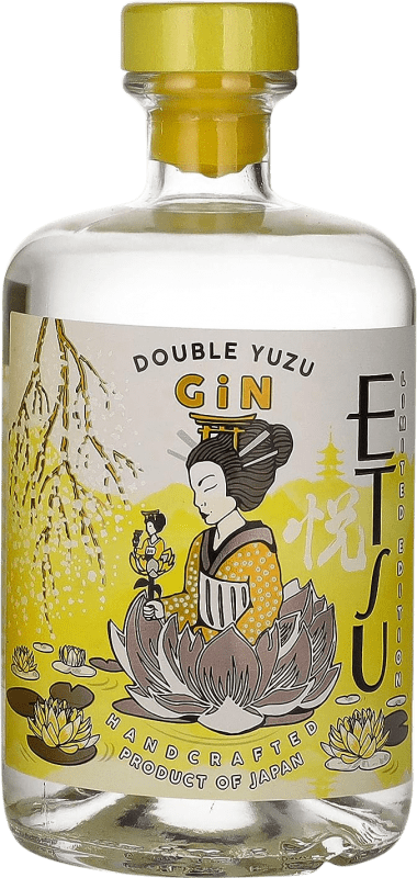 52,95 € Kostenloser Versand | Gin Asahikawa Etsu Double Yuzu Japan Flasche 70 cl