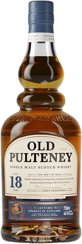 188,95 € Envio grátis | Whisky Single Malt Old Pulteney Escócia Reino Unido 18 Anos 70 cl