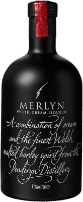 26,95 € Free Shipping | Liqueur Cream Merlyn Crema de Whisky de Malta Wales United Kingdom Bottle 70 cl