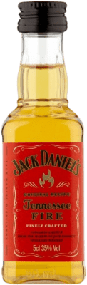 3,95 € Envío gratis | Whisky Bourbon Jack Daniel's Tennessee Fire Estados Unidos Botellín Miniatura 5 cl