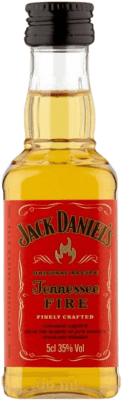 3,95 € Бесплатная доставка | Бурбон Jack Daniel's Fire Теннесси Соединенные Штаты Мини-бутылка 5 cl