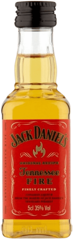 3,95 € 送料無料 | バーボンウイスキー Jack Daniel's Fire テネシー州 アメリカ ミニチュアボトル 5 cl