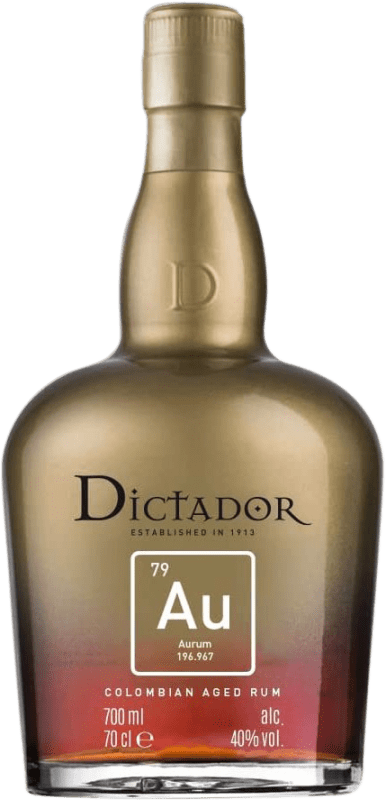 129,95 € Free Shipping | Rum Dictador Aurum XO Extra Old Colombia 70 cl
