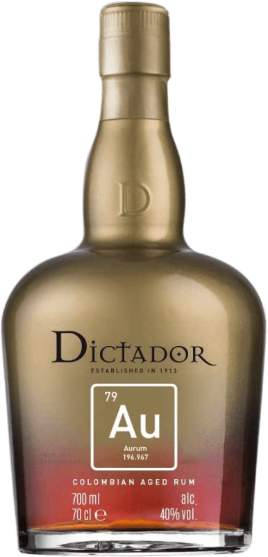 121,95 € Envio grátis | Rum Dictador X.O. Aurum Colômbia Garrafa 70 cl