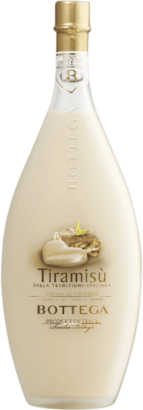 17,95 € Kostenloser Versand | Cremelikör Bottega Tiramisù Italien Medium Flasche 50 cl