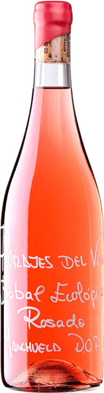 18,95 € 免费送货 | 桃红葡萄酒 Parajes del Valle Rosé — 桃红葡萄酒 D.O. Manchuela 卡斯蒂利亚 - 拉曼恰 西班牙 Bobal — 博巴尔 75 cl