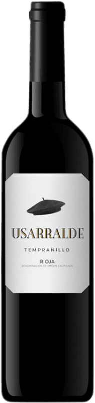 12,95 € 免费送货 | 红酒 Châpeau Usarralde D.O.Ca. Rioja 拉里奥哈 西班牙 Tempranillo 瓶子 75 cl