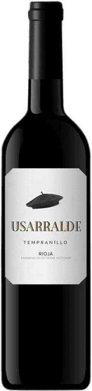 12,95 € Бесплатная доставка | Красное вино Usarralde Châpeau D.O.Ca. Rioja Ла-Риоха Испания Tempranillo бутылка 75 cl