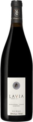 12,95 € Kostenloser Versand | Rotwein Lavia D.O. Bullas Region von Murcia Spanien Syrah, Monastrell Ökologisch Flasche 75 cl