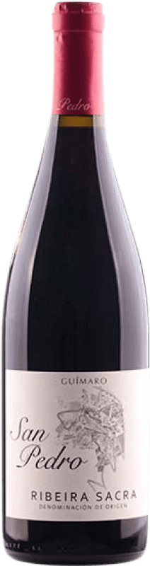19,95 € Spedizione Gratuita | Vino rosso Guímaro San Pedro D.O. Ribeira Sacra Galizia Spagna Mencía Bottiglia 75 cl
