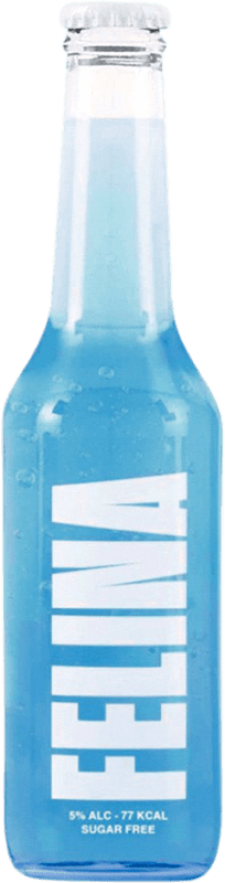 41,95 € Kostenloser Versand | 24 Einheiten Box Mixer Beremot Felina Blue — Edition Blau Spanien Drittelliterflasche 33 cl