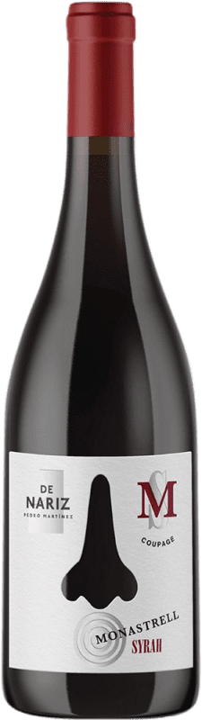 13,95 € Free Shipping | Red wine De Nariz Coupage Monastrell Syrah D.O. Yecla Region of Murcia Spain Syrah, Monastrell Bottle 75 cl