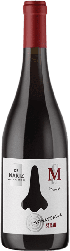 13,95 € 免费送货 | 红葡萄酒 De Nariz Monastrell Syrah Coupage — 调配 D.O. Yecla 穆尔西亚地区 西班牙 Syrah — 西拉, Monastrell — 莫纳斯特雷尔 75 cl