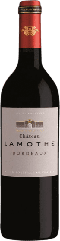 12,95 € Бесплатная доставка | Красное вино Château Lamothe A.O.C. Bordeaux Бордо Франция Merlot, Cabernet Sauvignon, Petit Verdot бутылка 75 cl