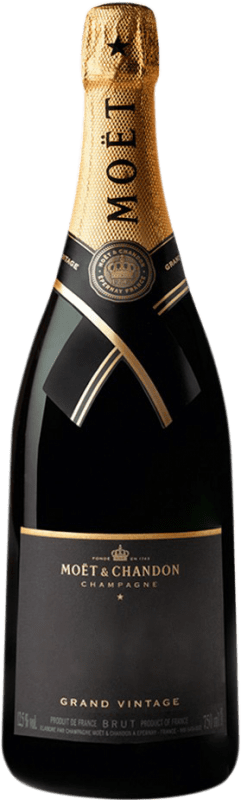 282,95 € Бесплатная доставка | Белое игристое Moët & Chandon Grand Vintage Collection A.O.C. Champagne шампанское Франция Pinot Black, Chardonnay, Pinot Meunier бутылка Магнум 1,5 L