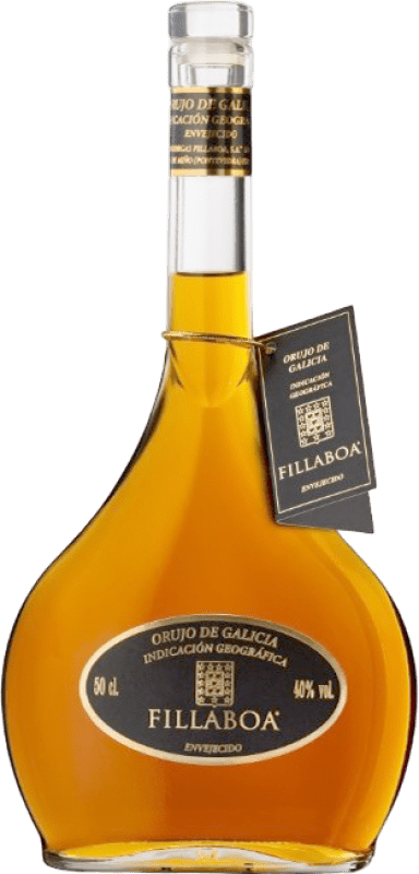 51,95 € Free Shipping | Pomace Brandy Fillaboa Barrel Aged Spain Albariño — Albarinho Medium Bottle 50 cl