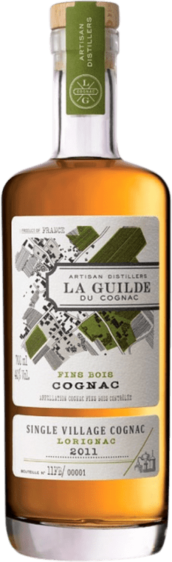 84,95 € Envío gratis | Coñac La Guilde Fins Bois A.O.C. Cognac Francia Botella 70 cl