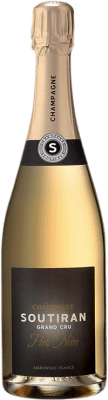 72,95 € Kostenloser Versand | Weißer Sekt Soutiran Perle Noire Grand Cru A.O.C. Champagne Champagner Frankreich Spätburgunder Flasche 75 cl