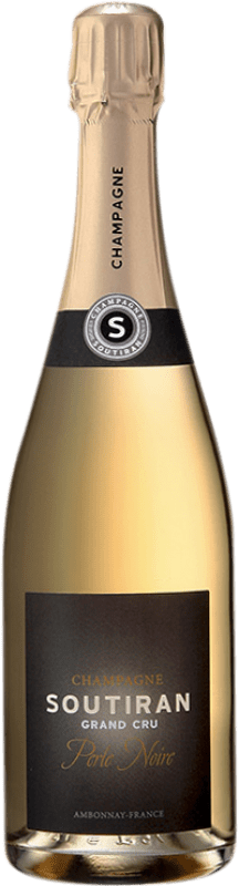 71,95 € Бесплатная доставка | Белое игристое Soutiran Perle Noire Grand Cru A.O.C. Champagne шампанское Франция Pinot Black бутылка 75 cl