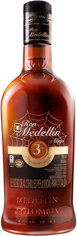 19,95 € Spedizione Gratuita | Rum Medellín Añejo Colombia 3 Anni Bottiglia 70 cl