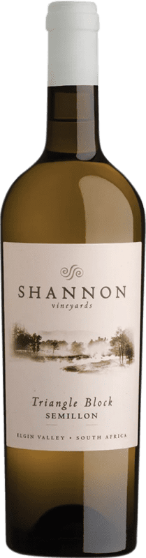 52,95 € Бесплатная доставка | Белое вино Shannon Vineyards Triangle Block A.V.A. Elgin Elgin Valley Южная Африка Sémillon бутылка 75 cl