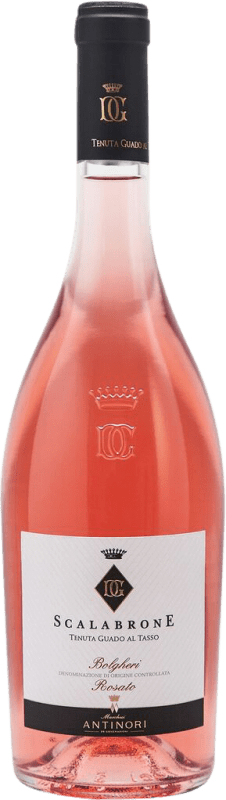 24,95 € Envio grátis | Vinho rosé Guado al Tasso Scalabrone D.O.C. Bolgheri Tuscany Itália Merlot, Syrah, Cabernet Sauvignon Garrafa 75 cl