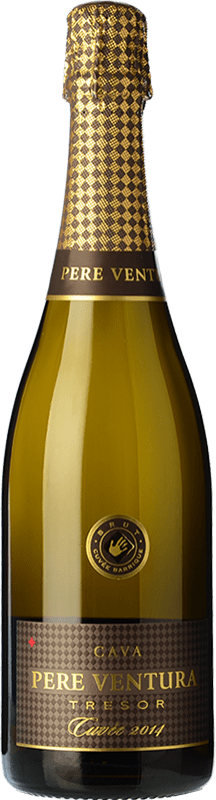 31,95 € Envoi gratuit | Vin Mousseux Blanc Pere Ventura Tresor Brut Cuvée Grande Réserve D.O. Cava Catalogne Espagne Xarel·lo, Chardonnay Bouteille 75 cl