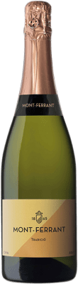 10,95 € Envio grátis | Espumante Branco Mont-Ferrant Brut — Bruto Tradicional D.O. Cava Catalunha Espanha Macabeo, Xarel·lo, Chardonnay, Parellada 75 cl