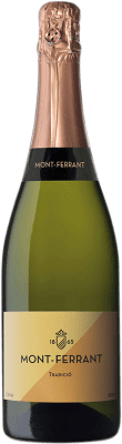 13,95 € Envío gratis | Espumoso blanco Mont-Ferrant Tradició Brut D.O. Cava Cataluña España Macabeo, Xarel·lo, Chardonnay, Parellada Botella 75 cl
