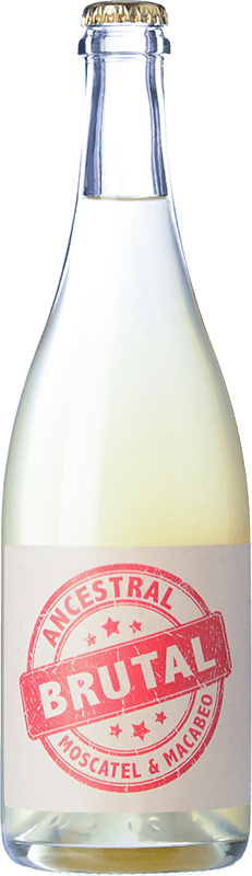 19,95 € Free Shipping | White sparkling Cueva Brutal Ancestral Spain Muscat of Alexandria Bottle 75 cl