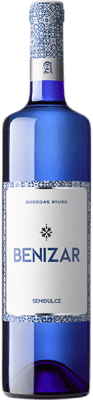 5,95 € Spedizione Gratuita | Vino bianco Ayuso Benizar Blanco Semisecco Semidolce D.O. La Mancha Castilla-La Mancha Spagna Bottiglia 75 cl