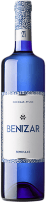 6,95 € Envio grátis | Vinho branco Ayuso Benizar Blanco Semi-seco Semi-doce D.O. La Mancha Castela-Mancha Espanha Garrafa 75 cl