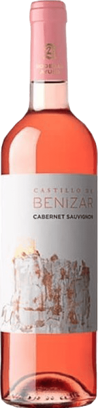 5,95 € Envio grátis | Vinho rosé Ayuso Castillo de Benizar Rosado D.O. La Mancha Castela-Mancha Espanha Cabernet Sauvignon Garrafa 75 cl