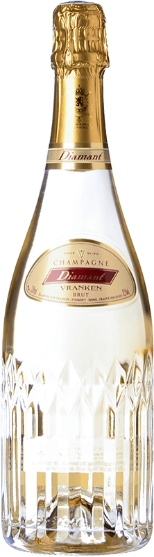 43,95 € 免费送货 | 白起泡酒 Vranken Diamant 香槟 A.O.C. Champagne 香槟酒 法国 Pinot Black, Chardonnay 瓶子 75 cl