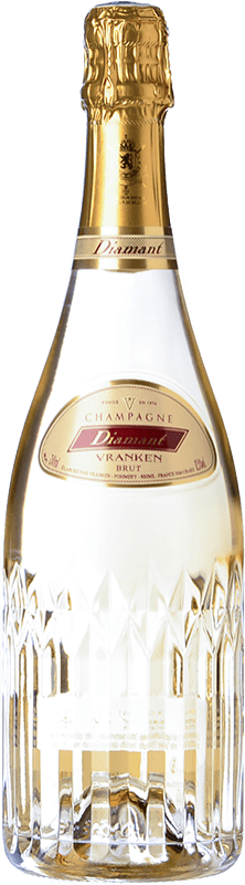 56,95 € 免费送货 | 白起泡酒 Vranken Diamant Brut — 起泡酒 干型 A.O.C. Champagne 香槟酒 法国 Pinot Noir — 黑皮诺, Chardonnay — 莎当妮 75 cl