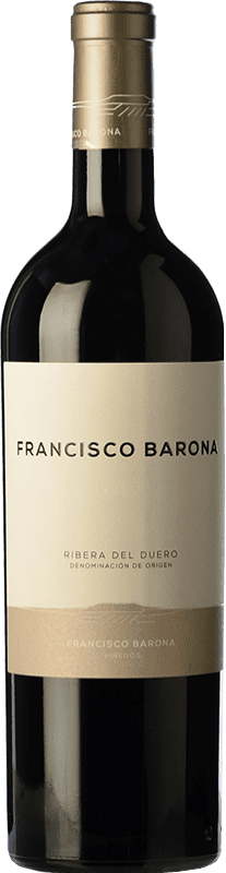 49,95 € 免费送货 | 红酒 Francisco Barona D.O. Ribera del Duero 卡斯蒂利亚莱昂 西班牙 Tempranillo, Grenache, Albillo 瓶子 75 cl
