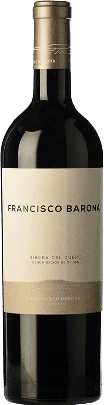 53,95 € Бесплатная доставка | Красное вино Francisco Barona D.O. Ribera del Duero Кастилия-Леон Испания Tempranillo, Grenache, Albillo бутылка 75 cl