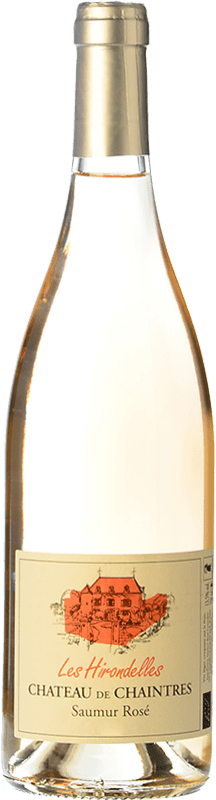 12,95 € Free Shipping | Rosé wine Château de Chaintres Les Hirondelles Rosé Young A.O.C. Coteaux de Saumur Loire France Cabernet Franc Bottle 75 cl