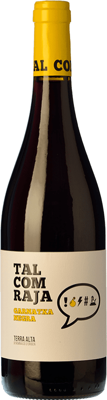 9,95 € 免费送货 | 红酒 Moacin Tal Com Raja Negre D.O. Terra Alta 加泰罗尼亚 西班牙 Grenache 瓶子 75 cl