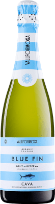 19,95 € 免费送货 | 白起泡酒 Vallformosa Blue Fin 香槟 预订 D.O. Cava 加泰罗尼亚 西班牙 Macabeo, Xarel·lo, Parellada 瓶子 75 cl