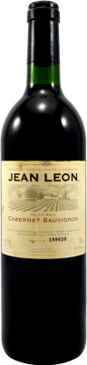 12,95 € Envío gratis | Vino Tinto Jean Leon Reserva D.O. Penedès Cataluña España Cabernet Sauvignon 75 cl Ejemplar Coleccionista No Apto para Consumo